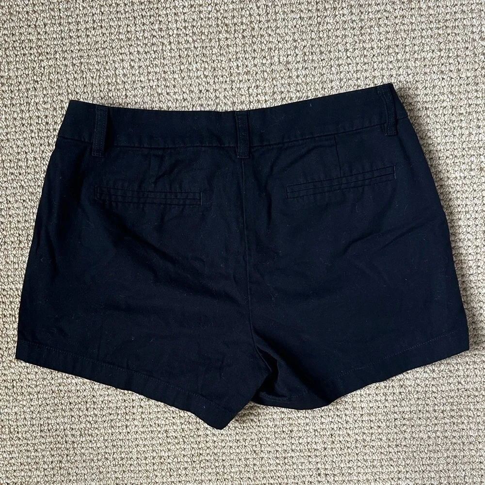J.Crew Women’s Black Cotton Bermuda Shorts,Classic Chino Mid-Rise Casual Shorts
